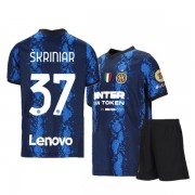 Inter Milan Fotballdrakter 2021-22 Milan Škriniar 37 Hjemmedrakt..